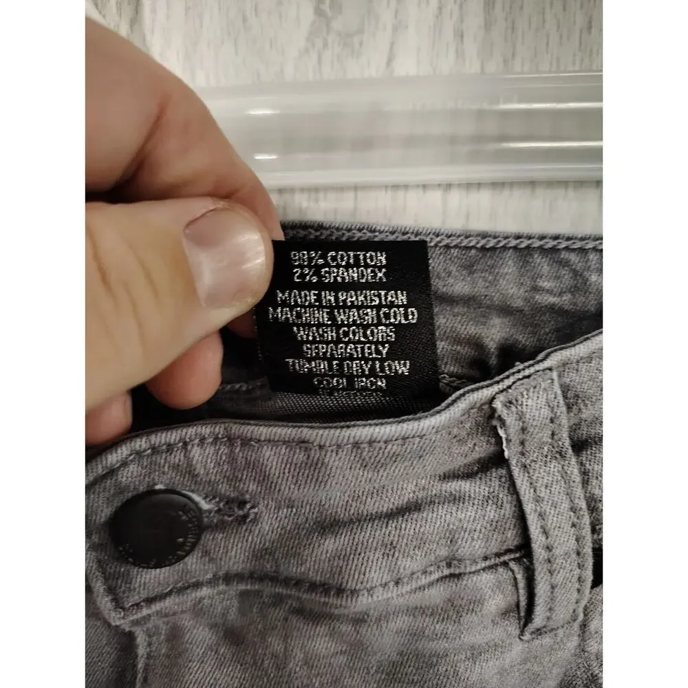 Legendary Status Women's Denim Jeans Size 20 Charcoal Boot cut Zig Zag Sides